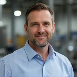 Liam Brown in manufacturing facility